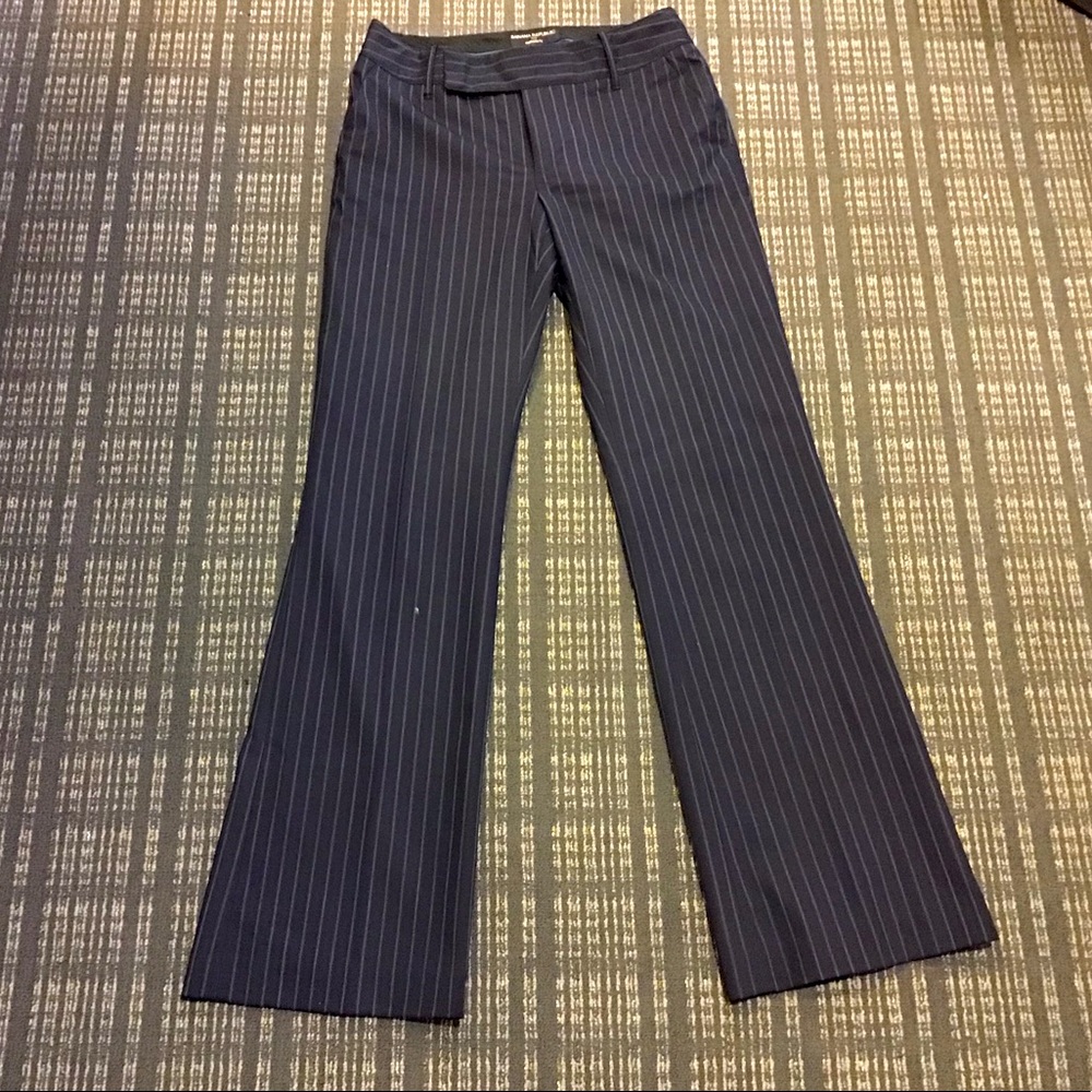 Banana Republic pin striped pants, black